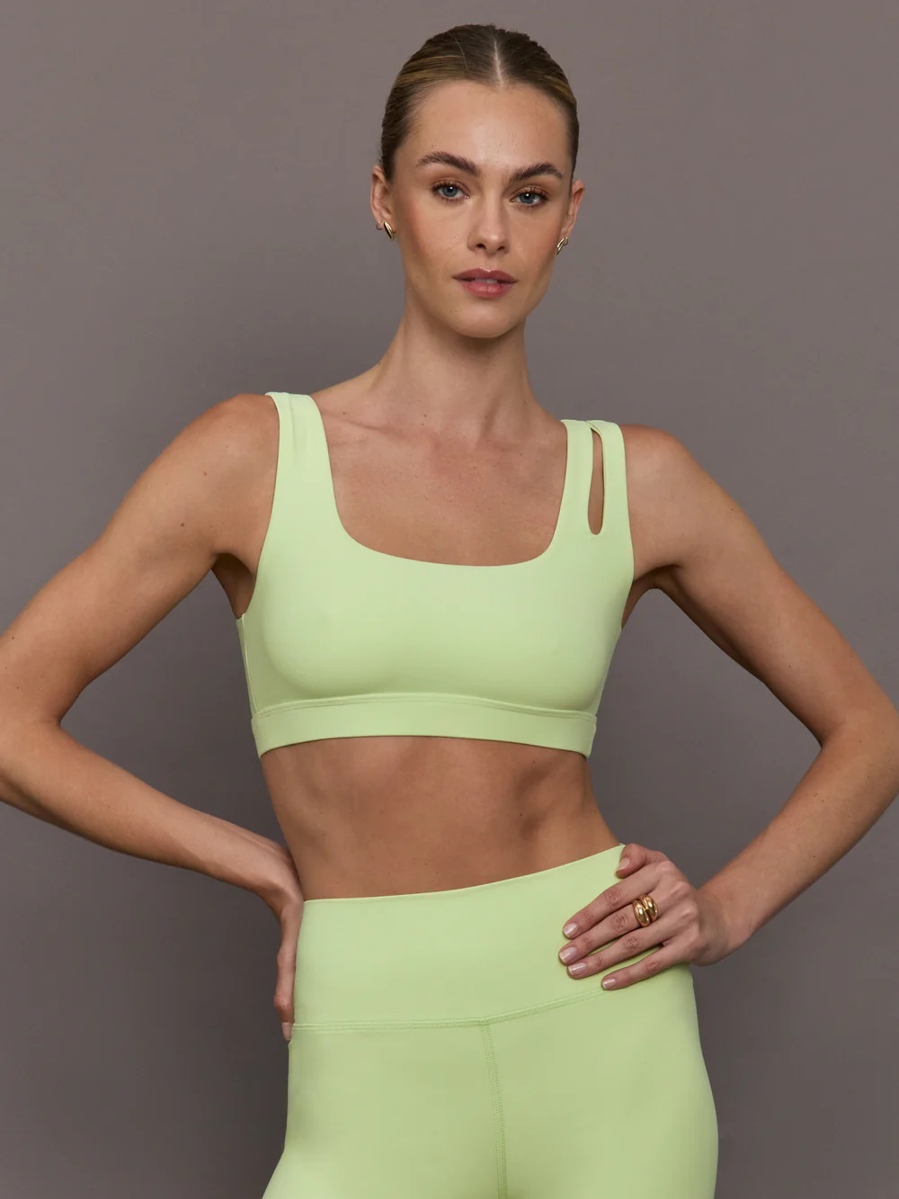 Carbon38 Cutout Bra in Melt Matcha Size X-Large NWT